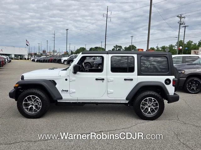 New 2026 Bright White Clear-Coat Exterior Paint Jeep Sport S image 4