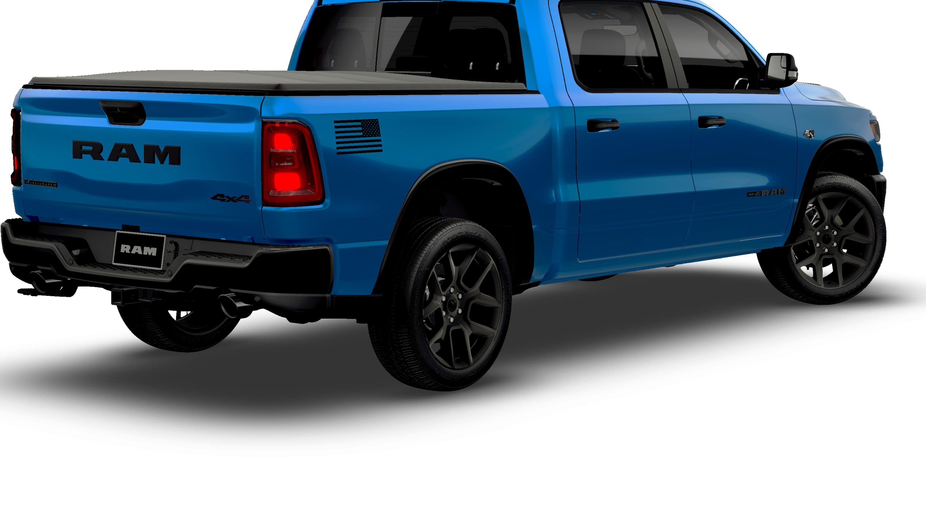 New 2026 Hydro Blue Pearl-Coat Exterior Paint RAM LARAMIE image 2