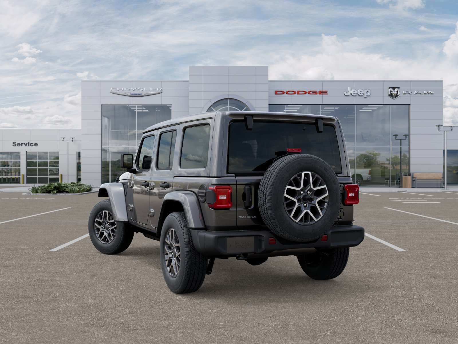 New 2025 Granite Crystal Metallic Clear-Coat Exterior Paint Jeep Sahara image 43