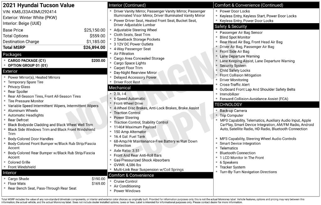 2021 Hyundai Tucson Value - Photo 35