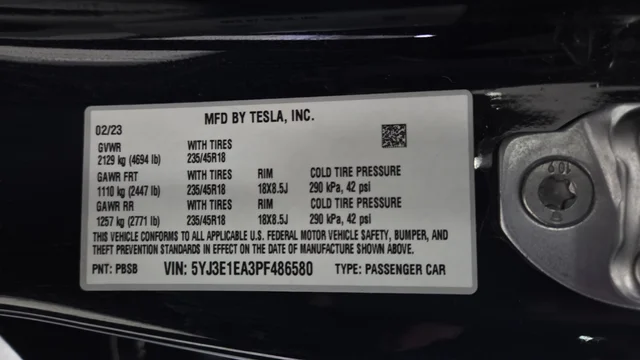 Used 2023 Solid Black Tesla Base image 28