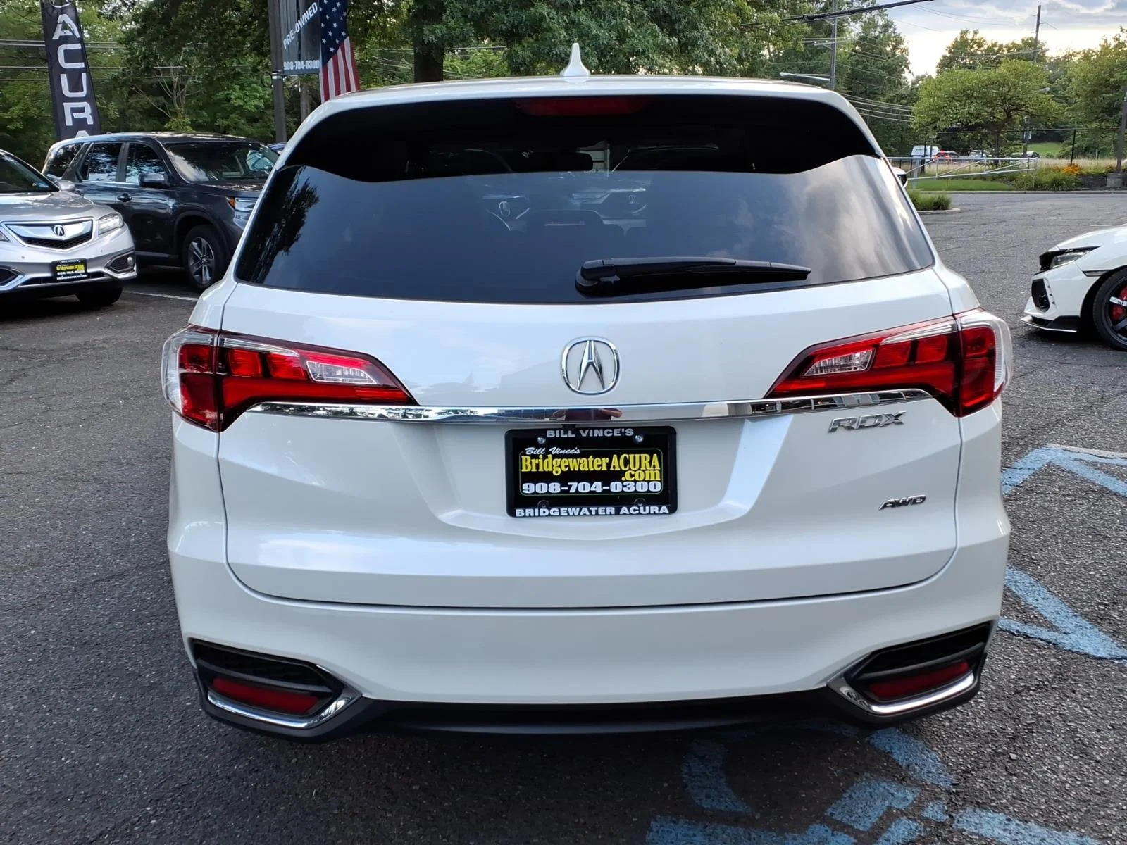Used 2017 White Diamond Pearl Acura AWD with Technology Package image 5