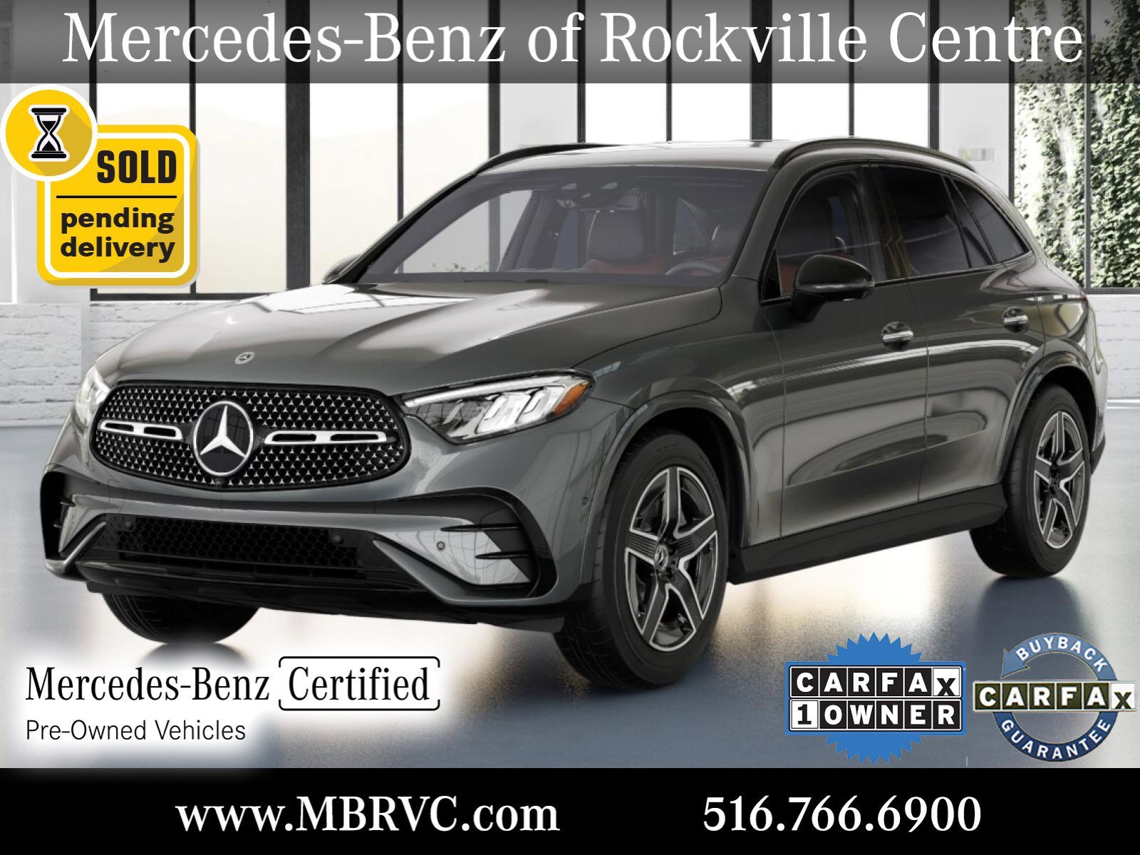 Certified Used 2023 Selenite Grey Metallic Mercedes-Benz GLC 300 image 1