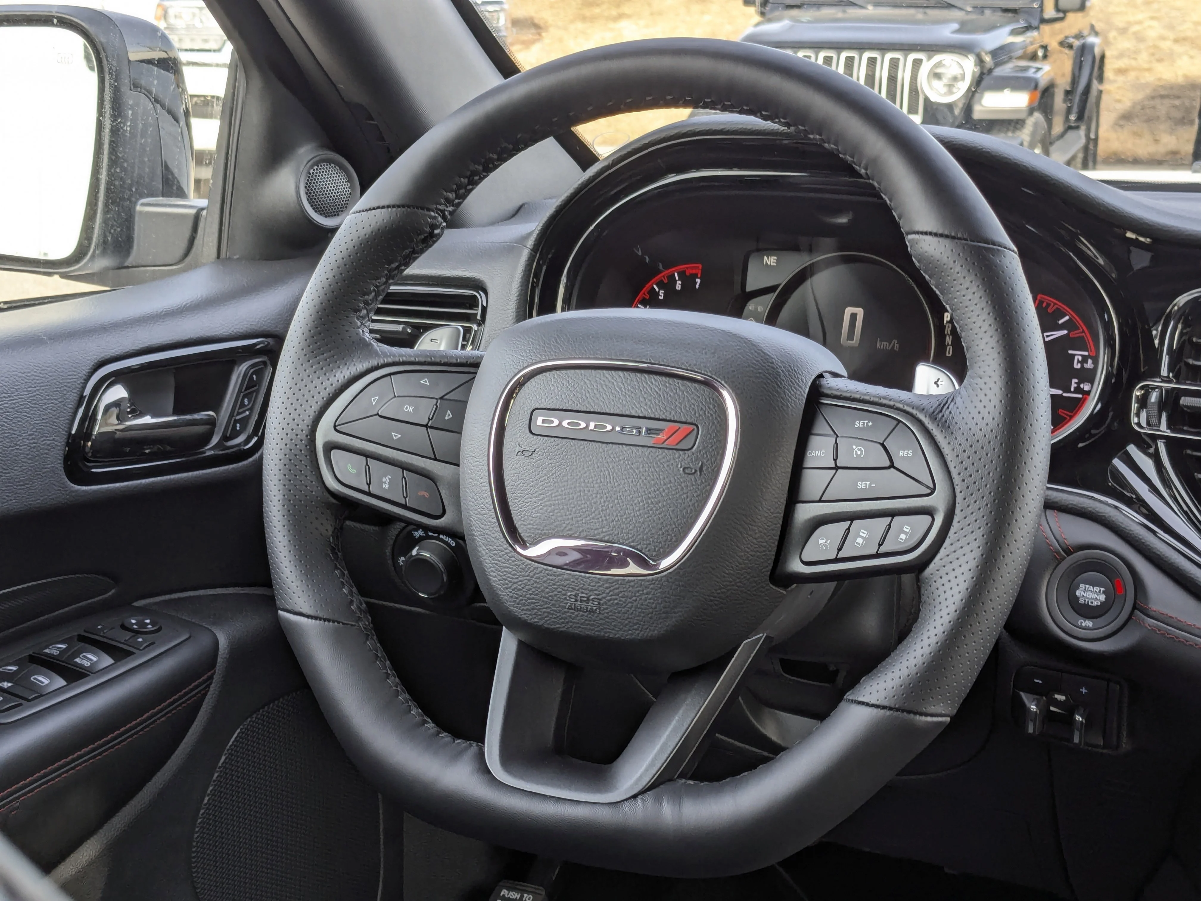 New 2026 White Dodge GT Plus - - GT Plus Pkg (2BH) - 2nd Row Captain Chairs - Ebony Red Leather?Faced Seats - 10.1 Nav & image 16