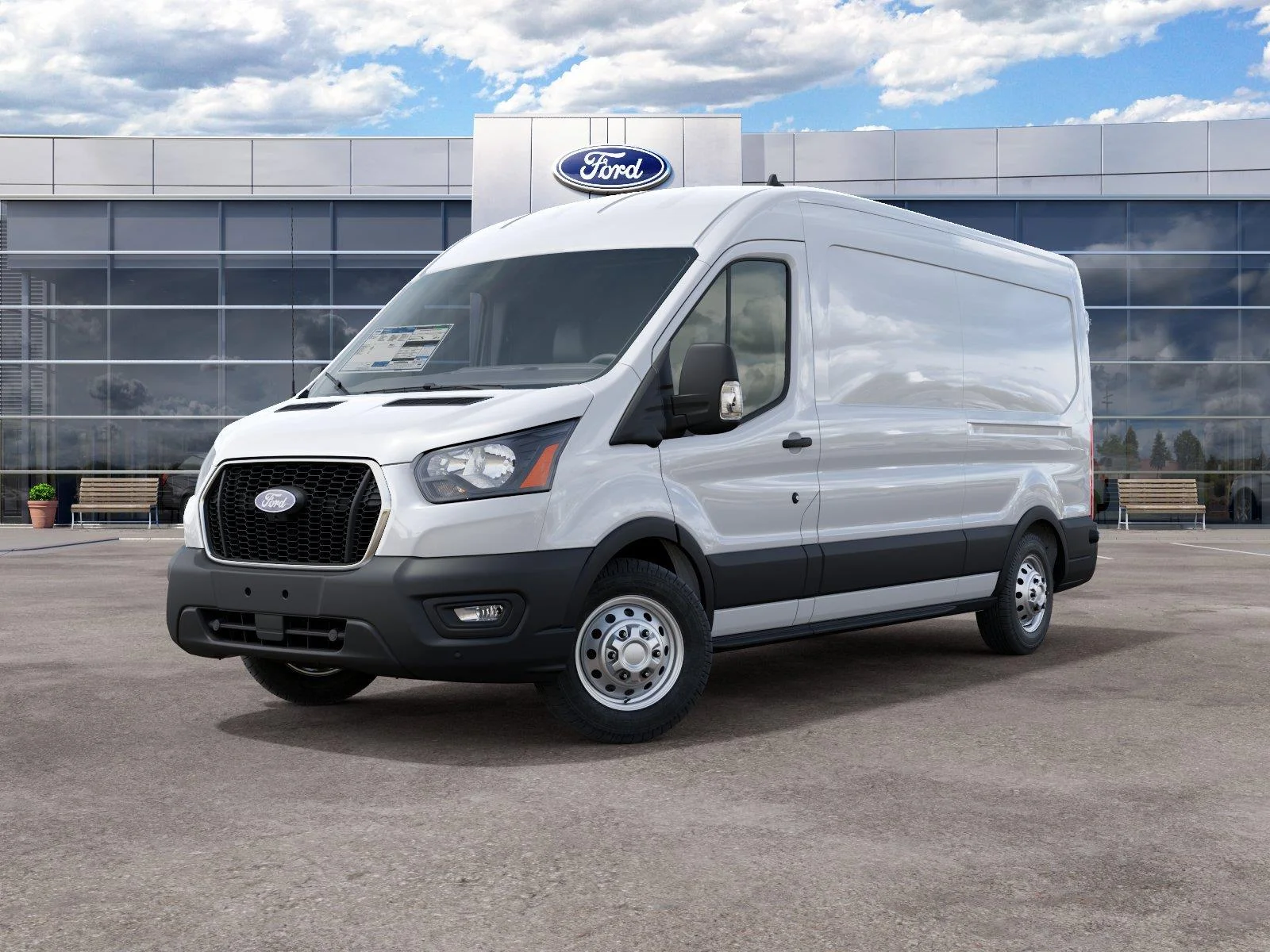New 2027 Oxford White Ford Cargo Van image 2