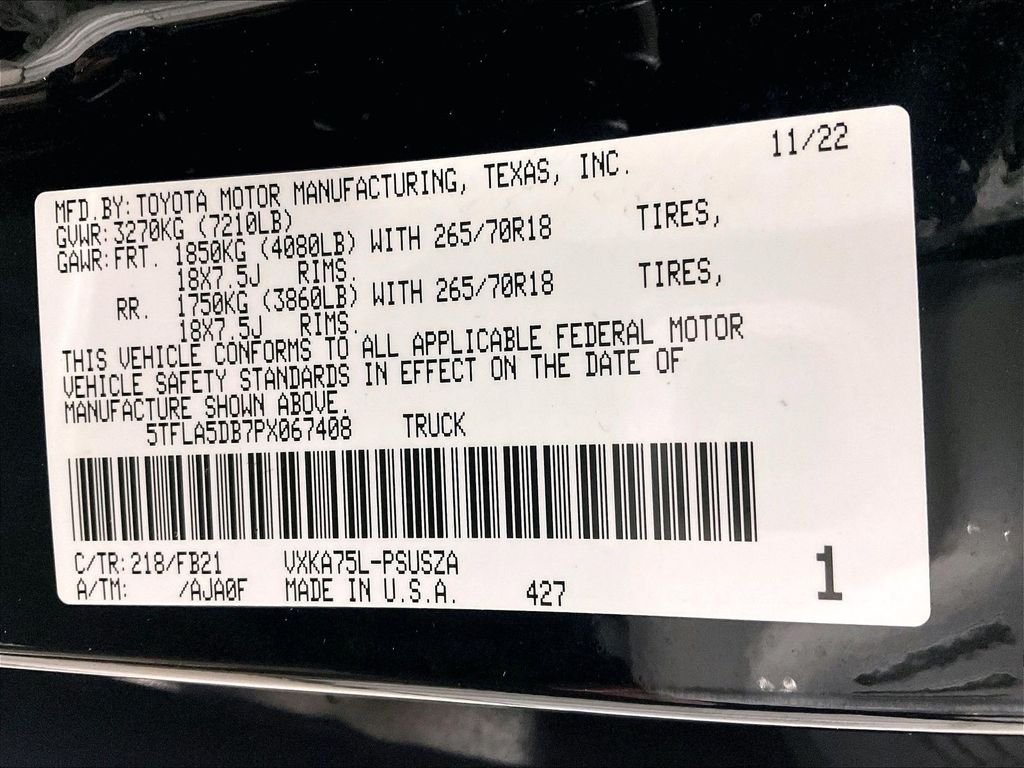 Used 2023 Black Toyota SR5 image 36