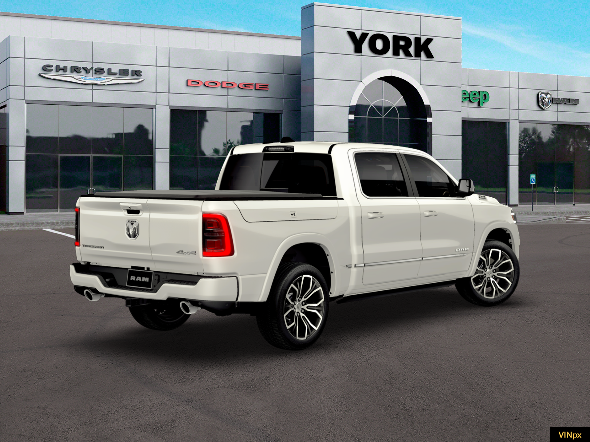 New 2026 Ivory White Tri-Coat Pearl-Coat Exterior Paint RAM Tungsten image 19