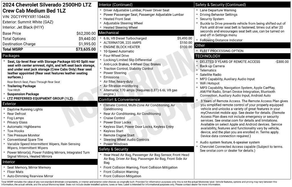 Used 2024 White Chevrolet LTZ image 23