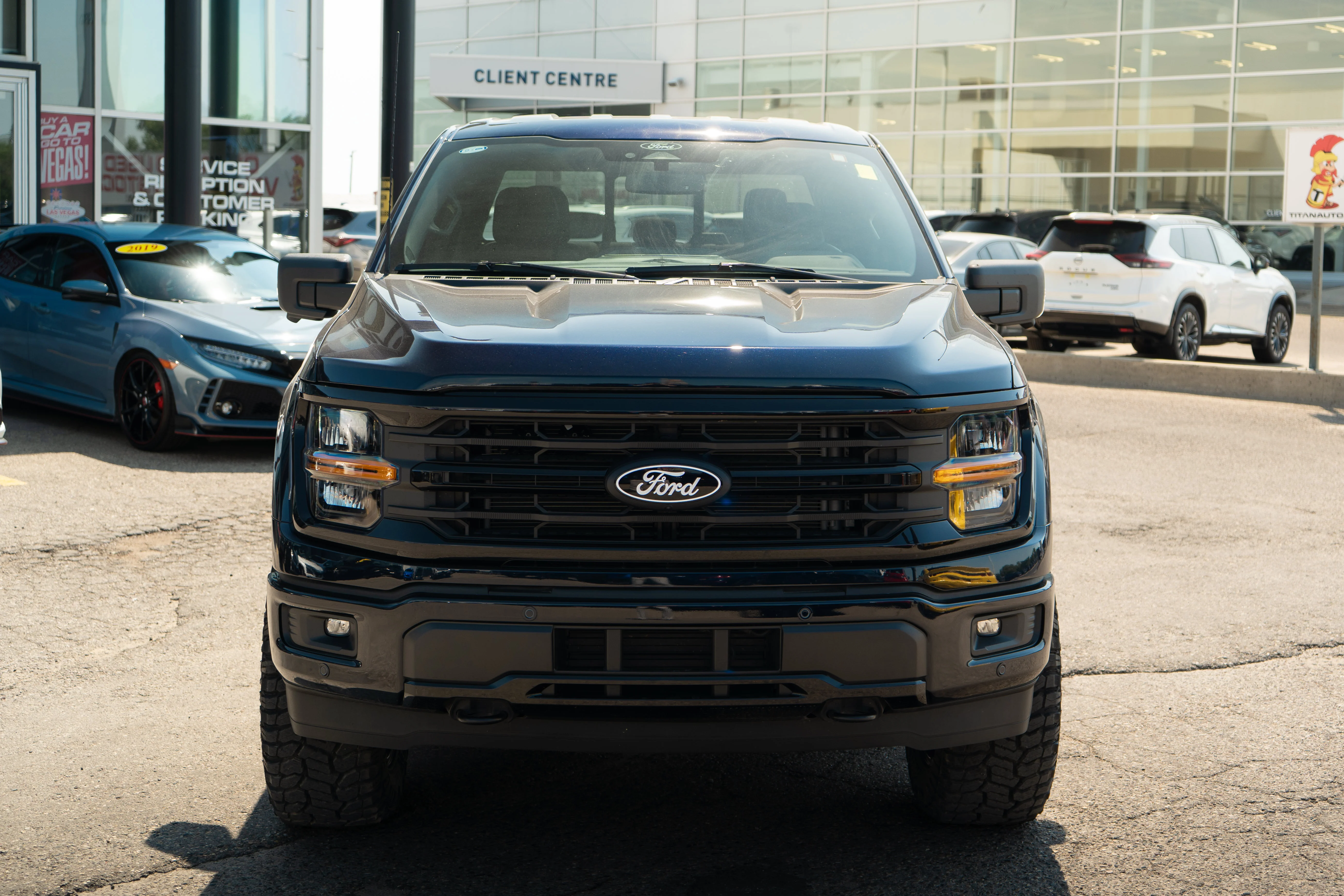 Used 2025 Antimatter Blue Metallic Ford XLT 4WD*2in Lift Kit | 35in Tires | Custom Petrol Wheels | Nav | 360 Cam | Htd Seats | Blackout Pkg image 5