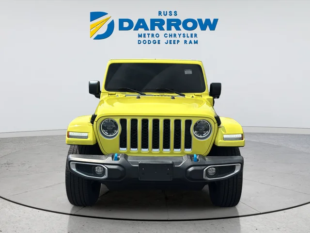 Used 2023 Yellow Jeep Sahara 4xe image 8