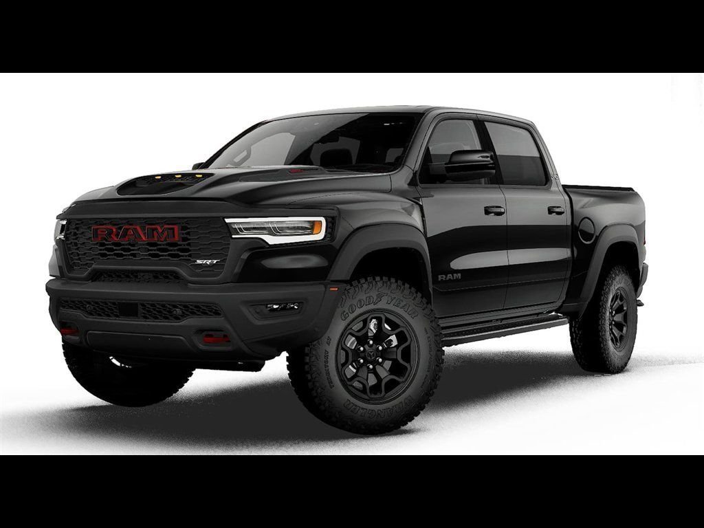 New 2027 Diamond Black Crystal Pearl-Coat Exterior Paint RAM TRX SRT image 1
