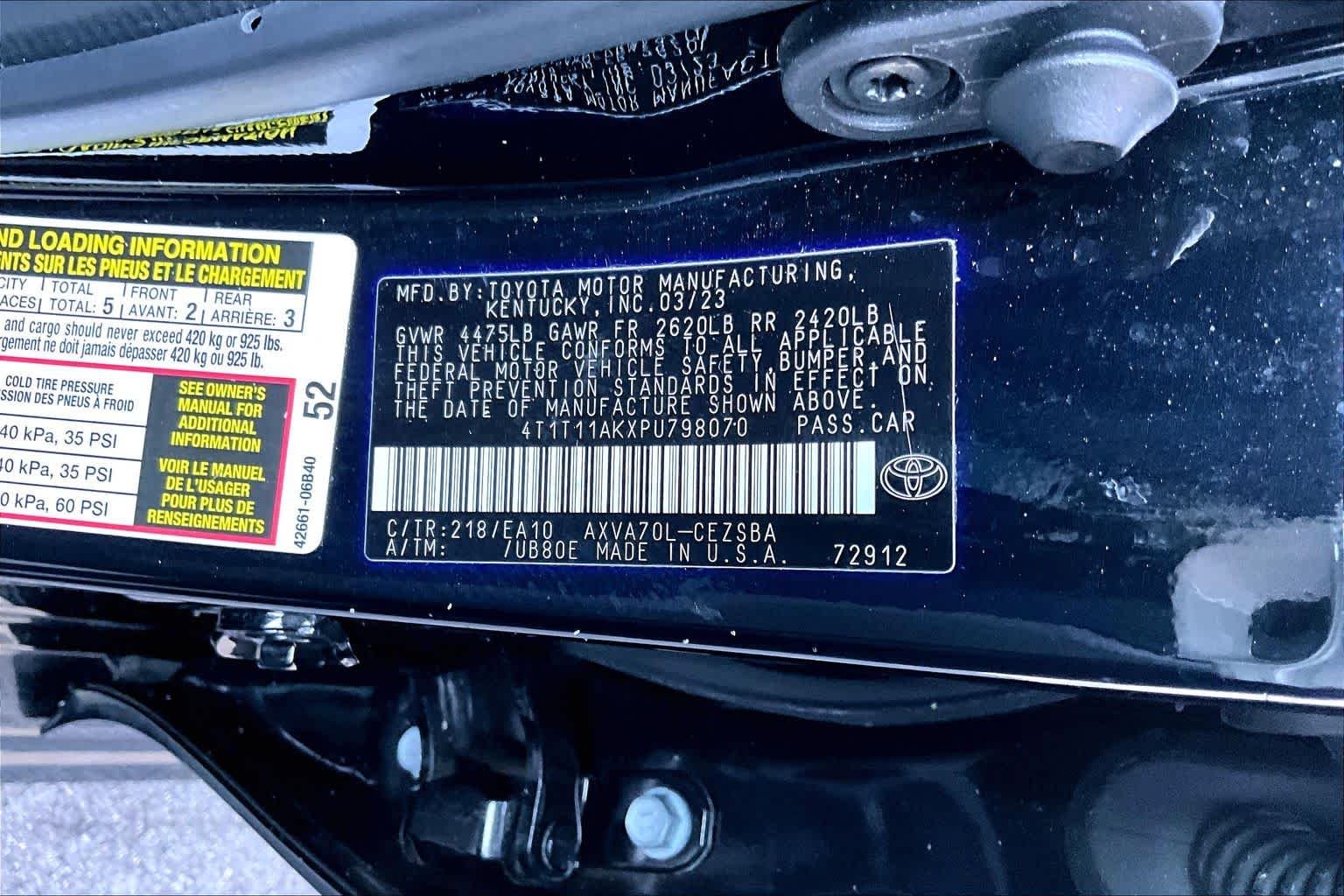 Certified Used 2023 Midnight Black Metallic Toyota SE image 34