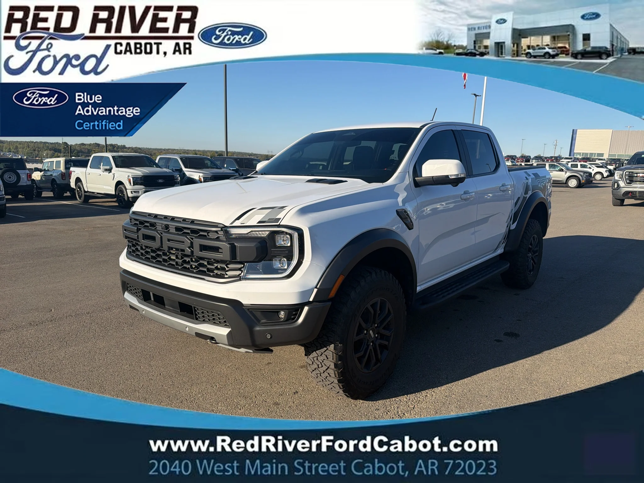 Used 2025 Oxford White Ford Raptor image 1