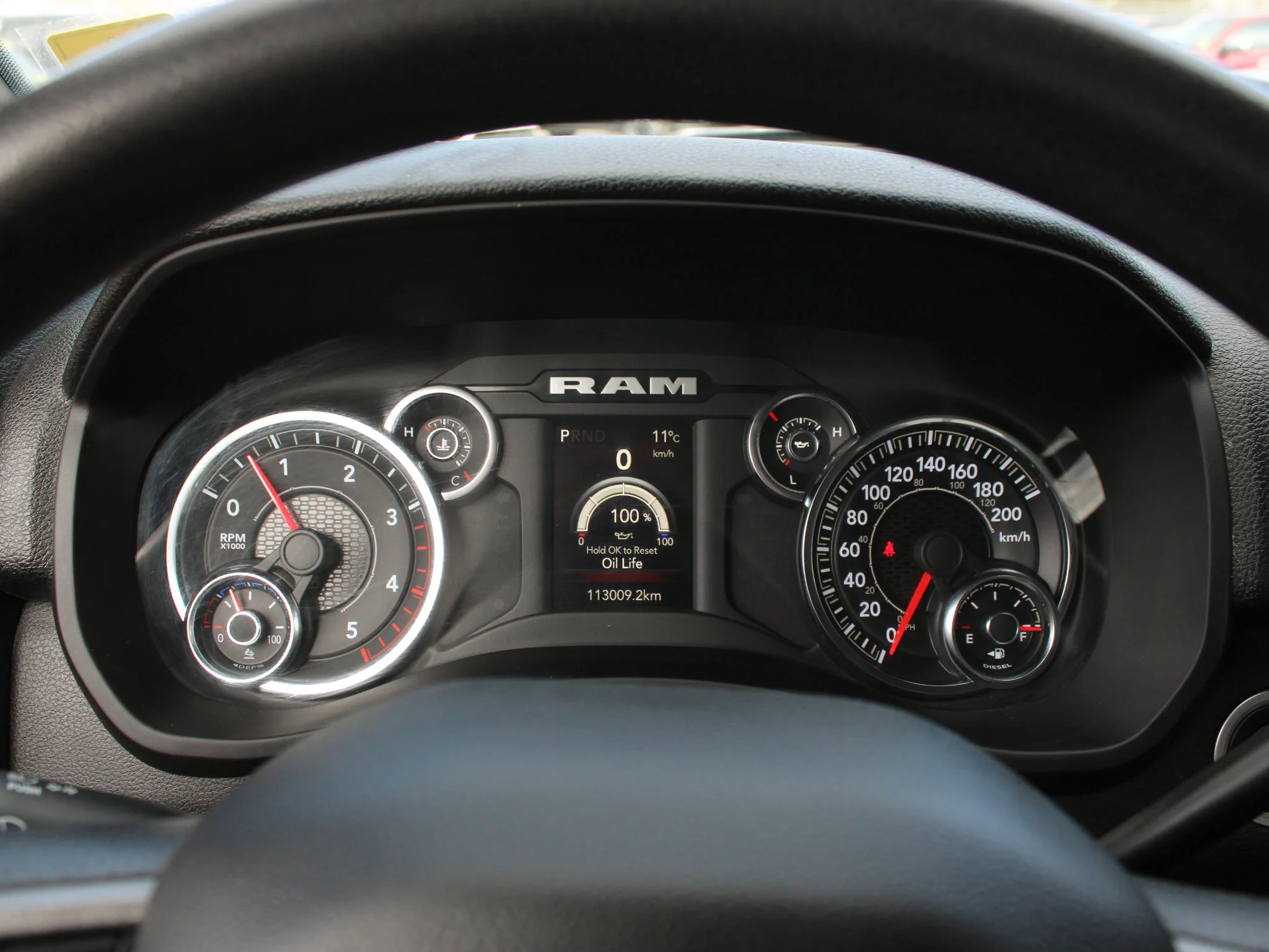 Certified Used 2023 Black RAM Tradesman * No Accidents | Diesel | Rear Air Suspension | Bedliner | Apple CarPlay | Backup Camera image 7
