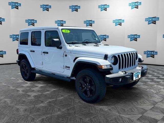 Used 2022 White Jeep Unlimited Sahara image 8
