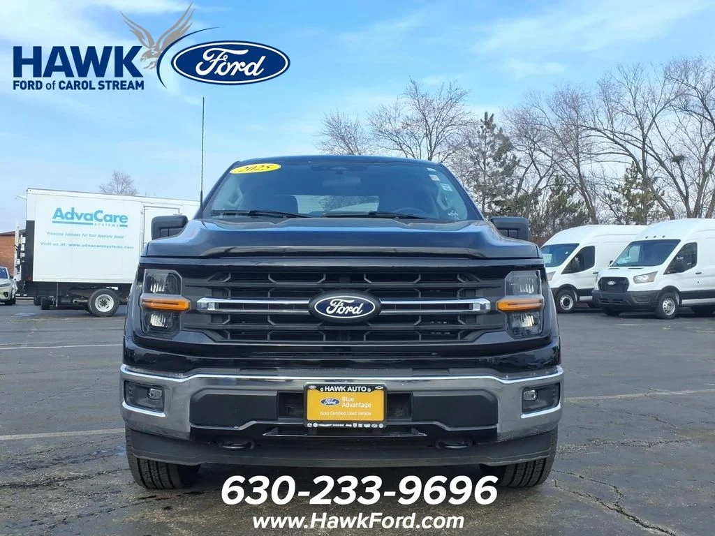 Certified Used 2025 Black Metallic Ford XLT image 2
