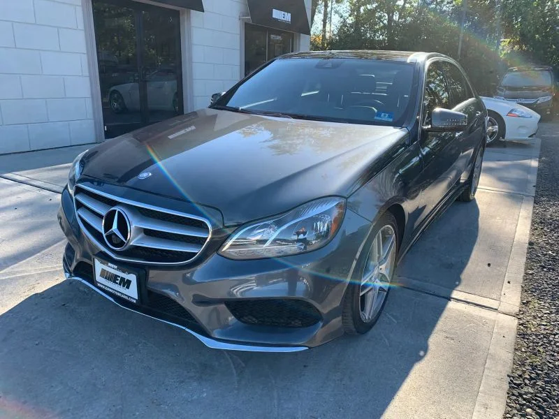 Used 2014 Gray Mercedes-Benz E 350 4MATIC® Sedan 4D image 2