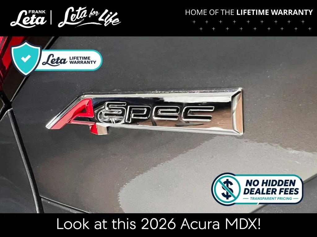 New 2026 Black Acura A-Spec Advance Package image 11