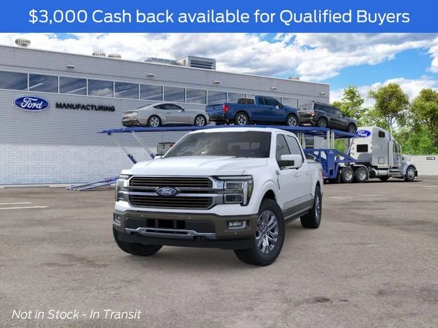 New 2026 Star White Metallic Tri-Coat Ford King Ranch image 2