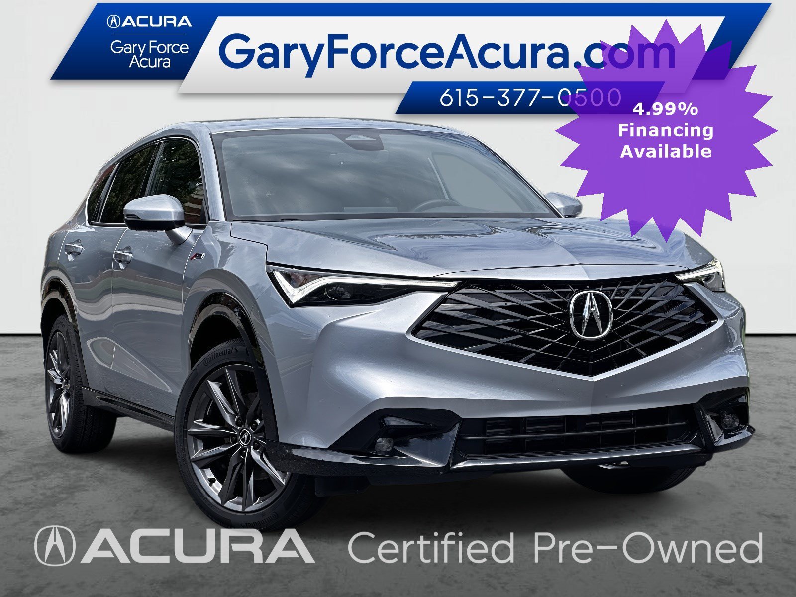 Used 2025 Solar Silver Metallic Acura FWD A-SPEC image 28