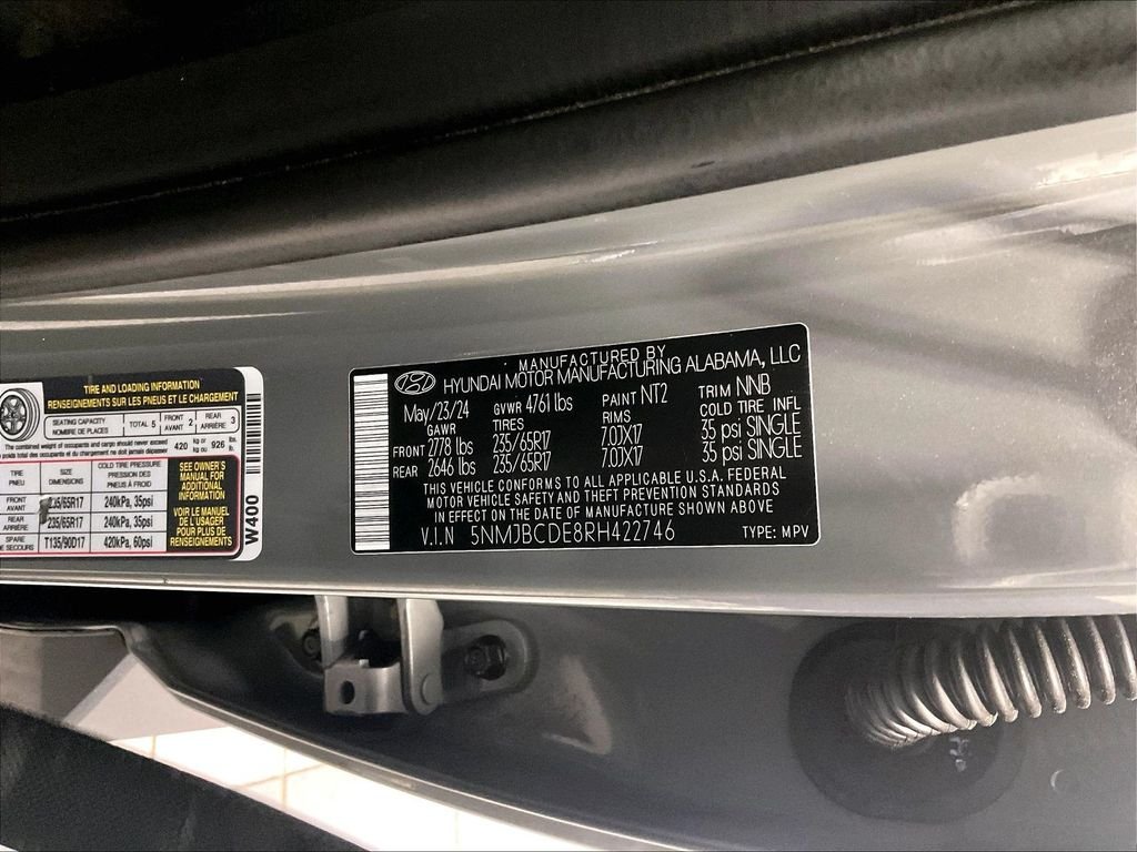 Used 2024 Hampton Gray Hyundai SEL image 35