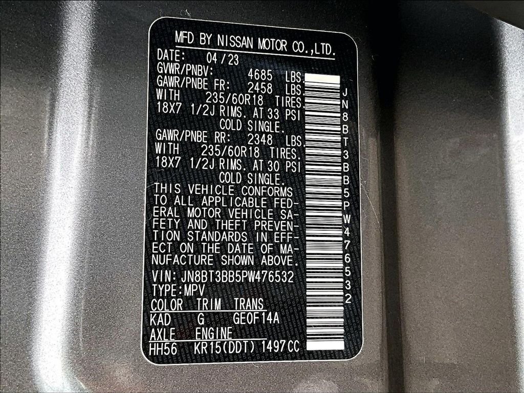 Used 2023 Gray Nissan SV image 34