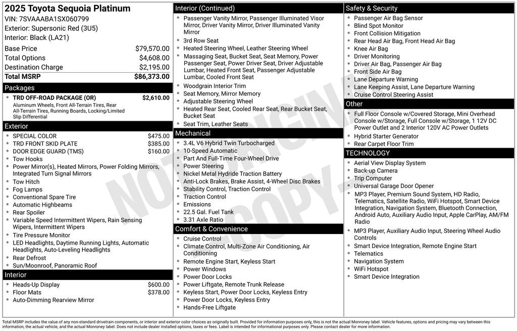2025 Toyota Sequoia Platinum - Photo 7