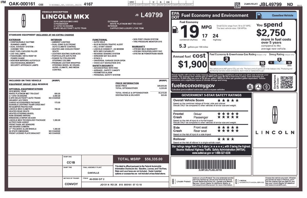 Used 2018 White Lincoln Reserve image 2