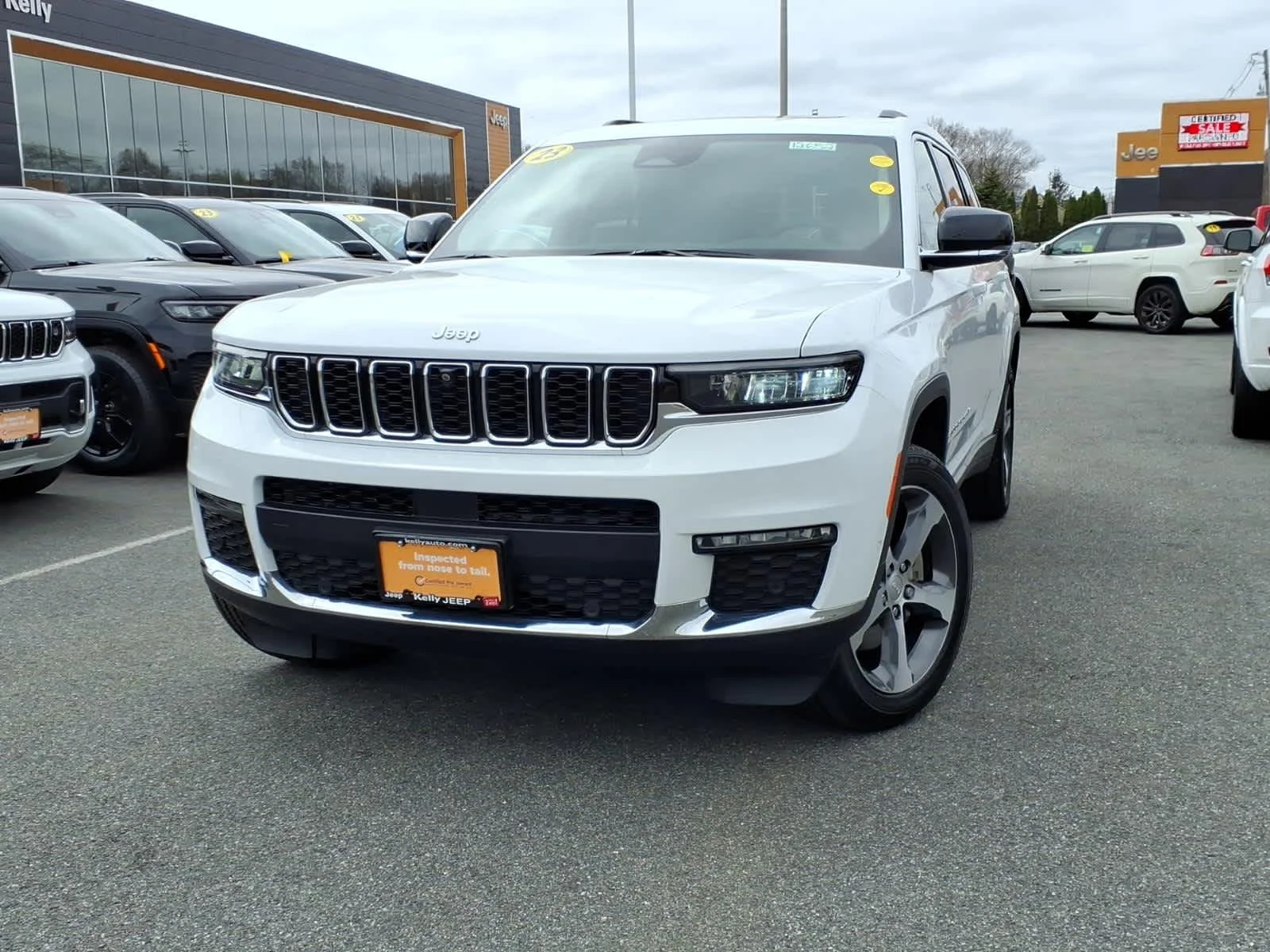 Certified Used 2023 Bright White Clearcoat Jeep Limited image 2