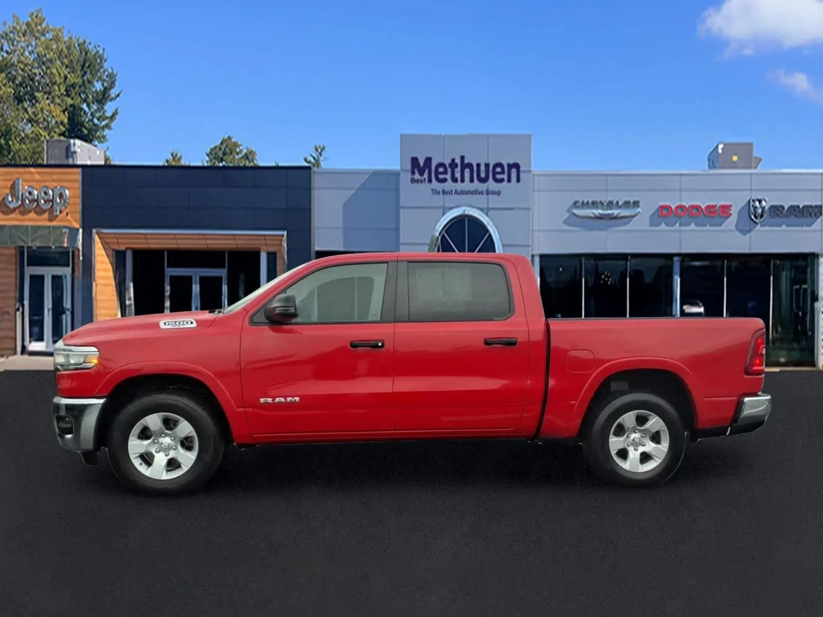 Used 2025 Flame Red Clearcoat Ram Big Horn image 8