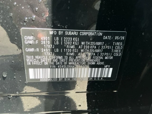 New 2026 CRYSTAL BLACK SILICA Subaru Premium image 16