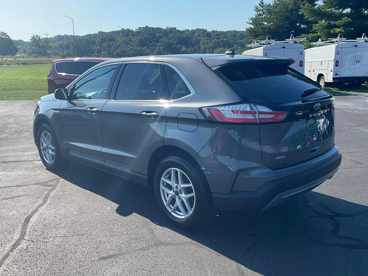 Used 2023 Carbonized Gray Metallic Ford SEL image 3