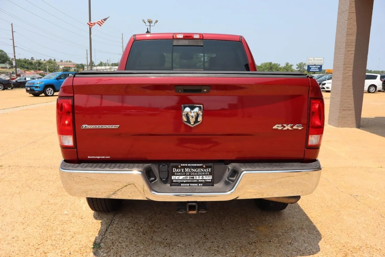 Used 2015 Deep Cherry Red Crystal Pearl Coat/Black Clear Coat Ram Outdoorsman image 4