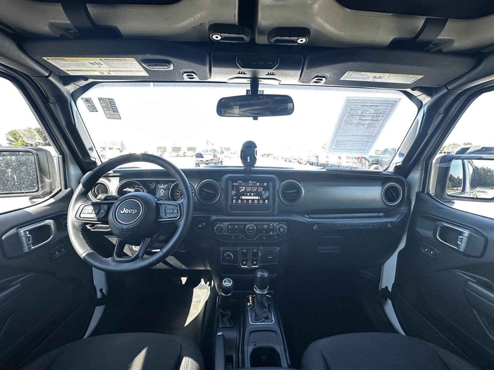 Used 2023 Bright White Clearcoat Jeep Sport S image 5