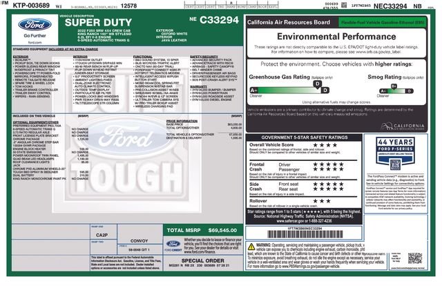 Certified Used 2022 Oxford White Ford King Ranch image 9