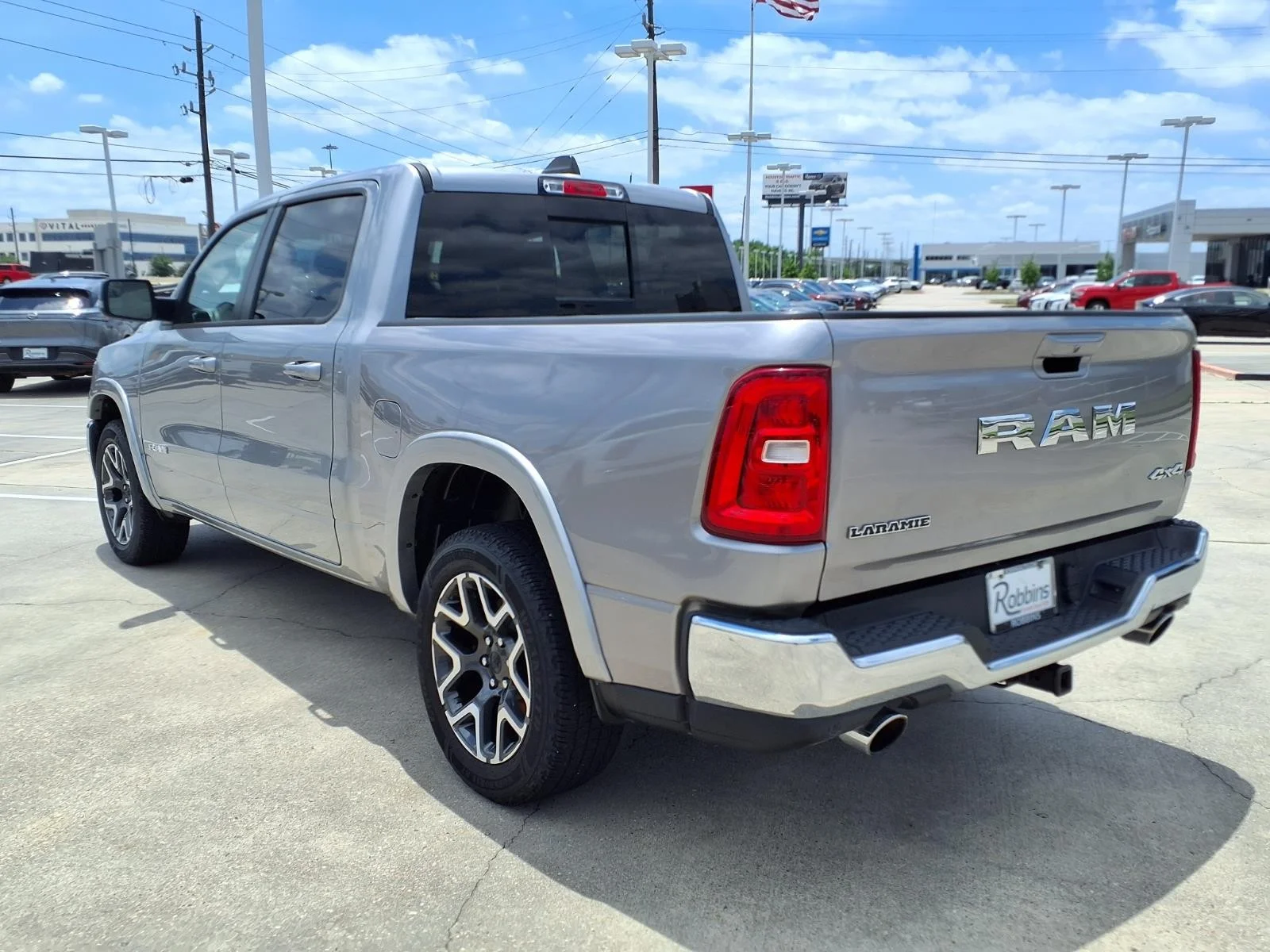 2025 Ram 1500 Laramie Silver at Robbins Nissan
