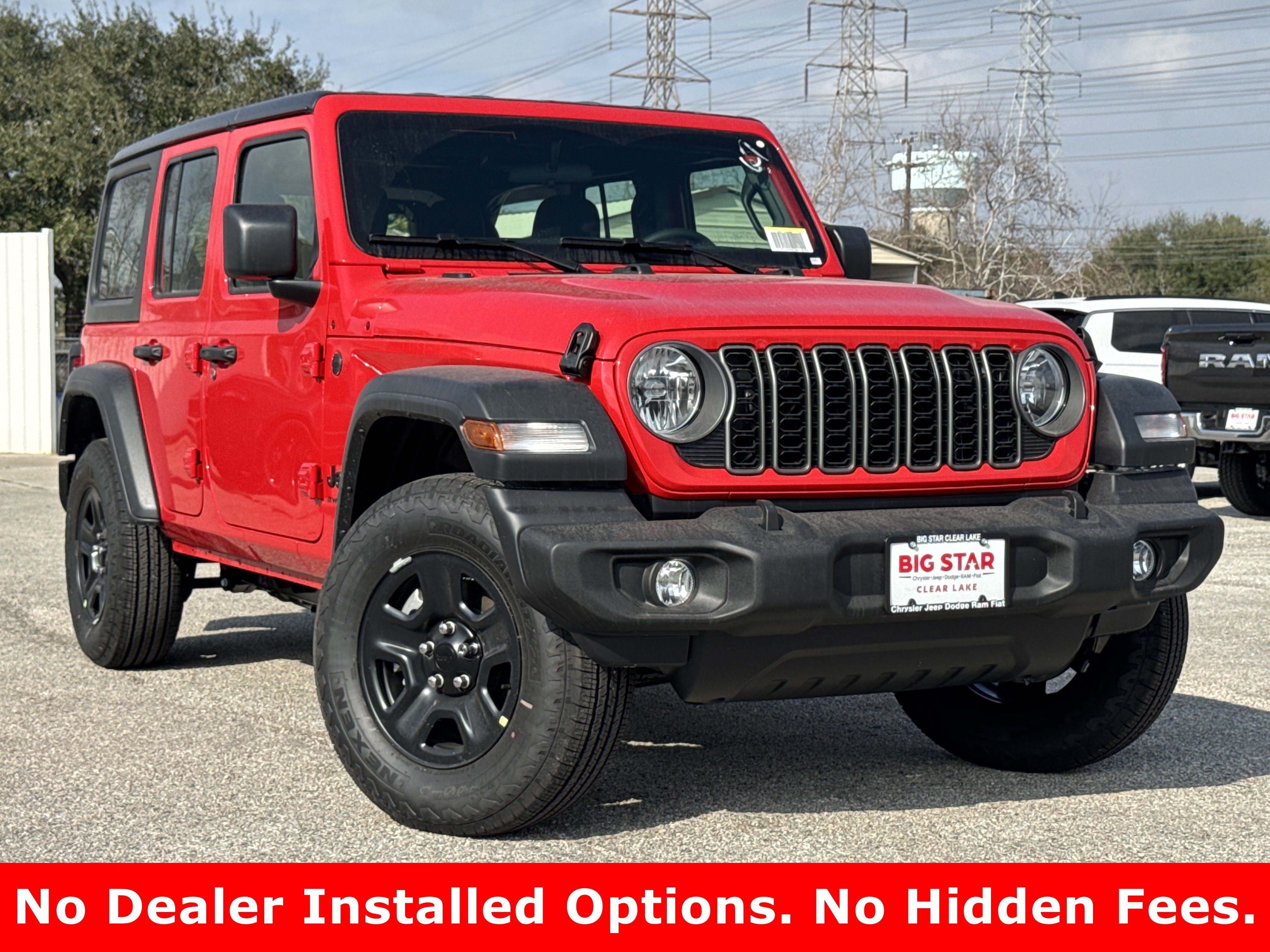 New 2026 Firecracker Red Clear-Coat Exterior Paint Jeep Sport image 2