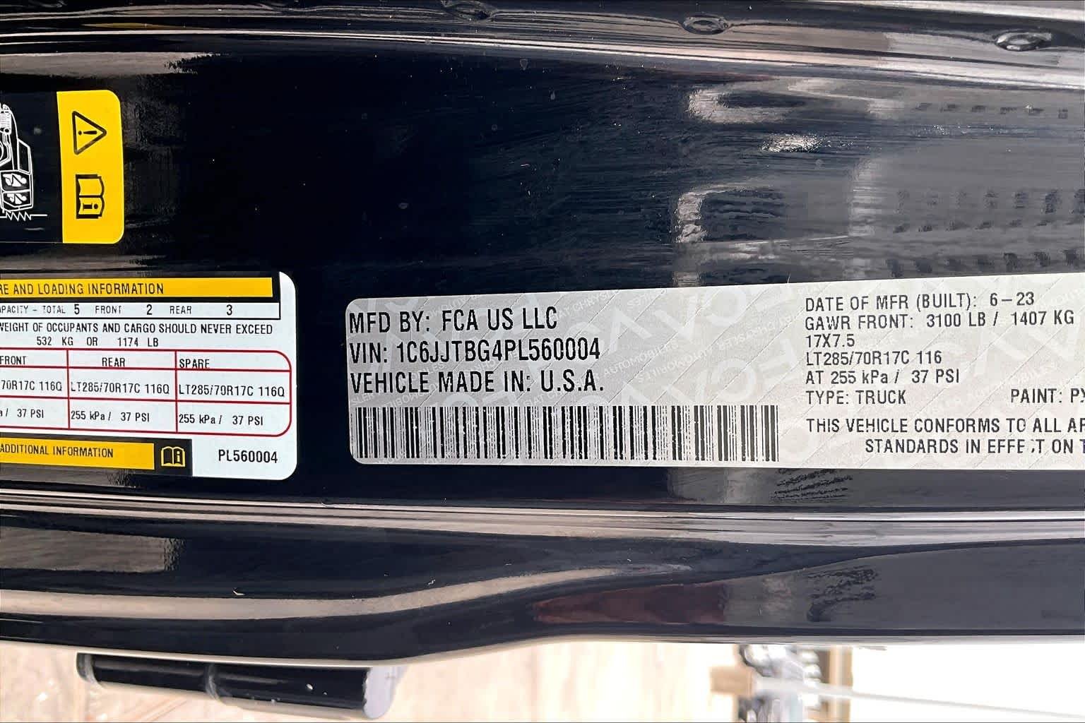 Used 2023 Black Clearcoat Jeep Rubicon image 37