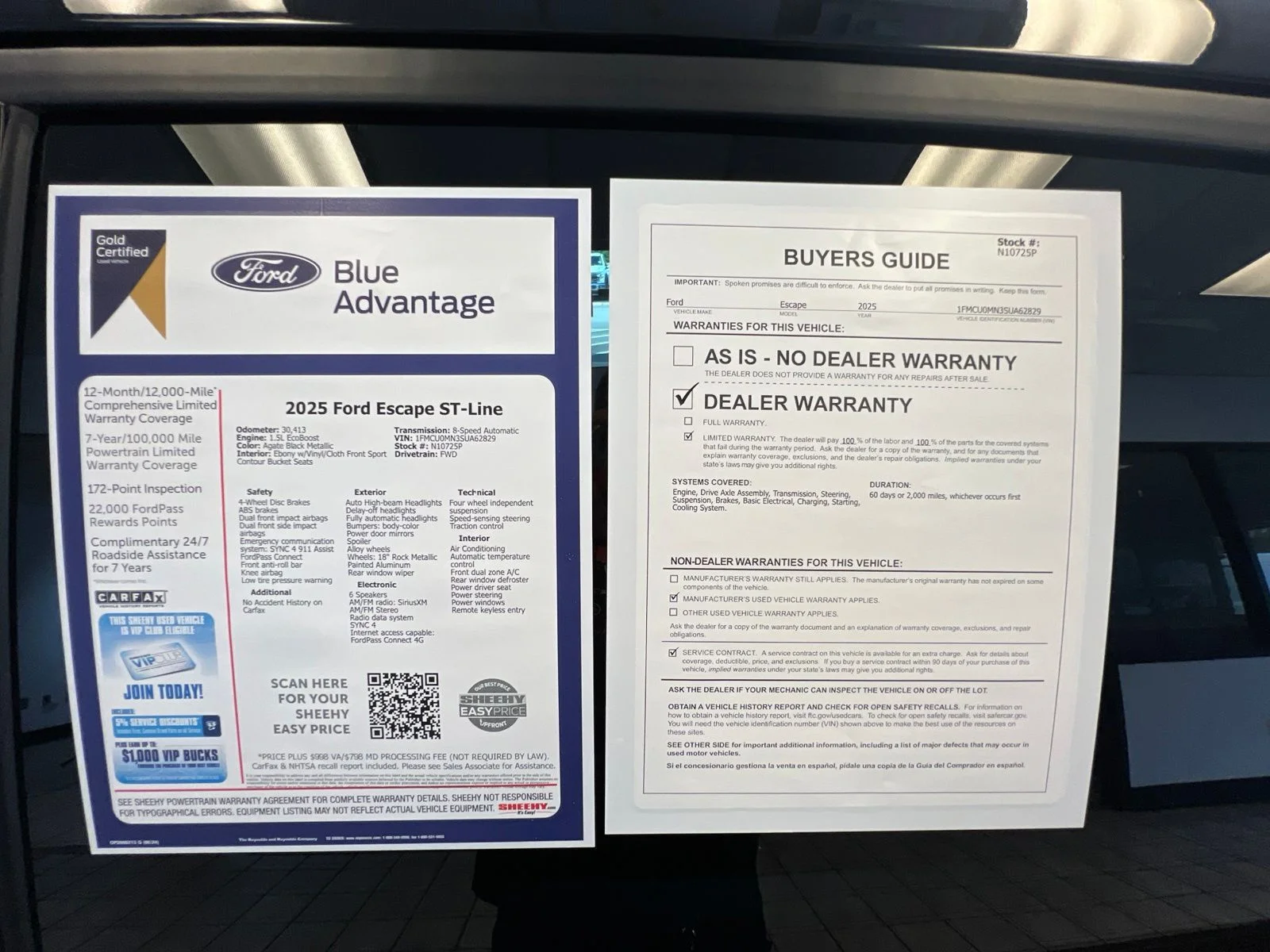 Certified Used 2025 Agate Black Metallic Ford ST-Line image 25
