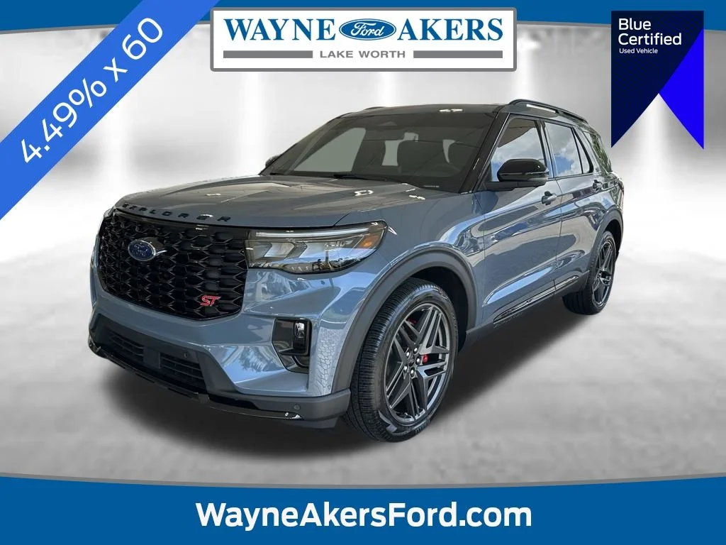 Certified Used 2025 Vapor Blue Ford ST image 1