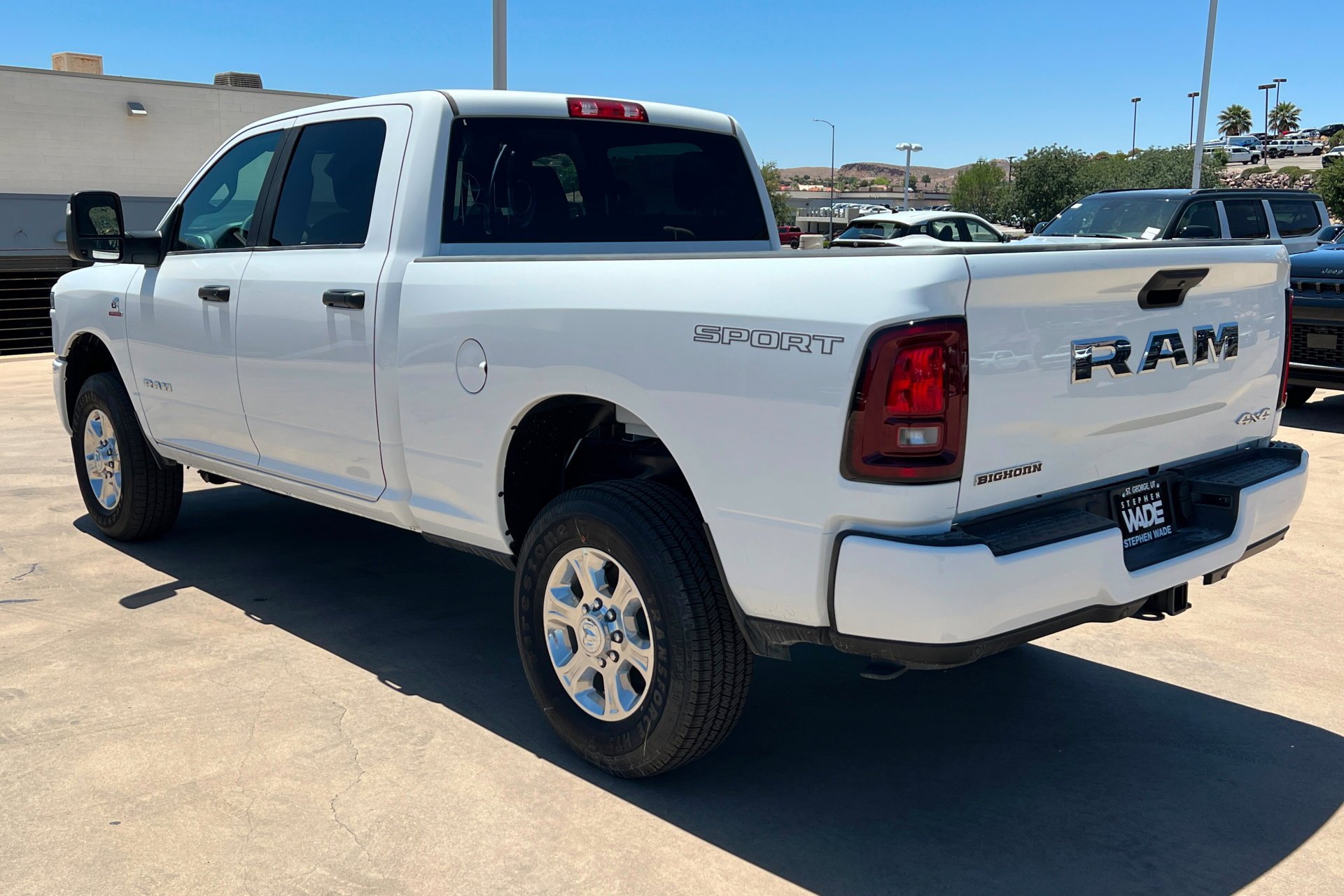 New 2026 Bright White Clear-Coat Exterior Paint RAM Big Horn image 3