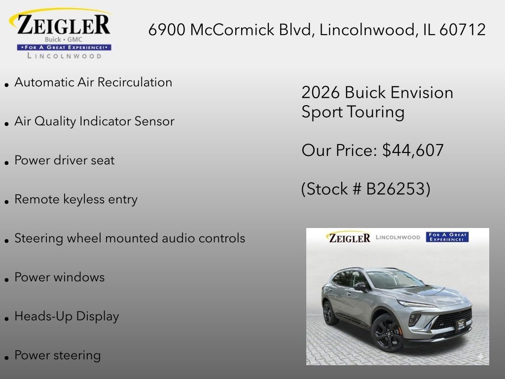 New 2026 Moonstone Gray Metallic Buick Sport Touring image 18