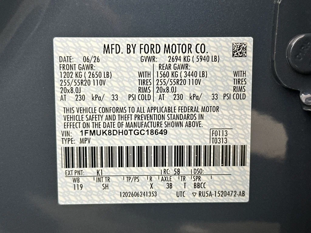 New 2026 Vapor Blue Metallic Ford Active image 12