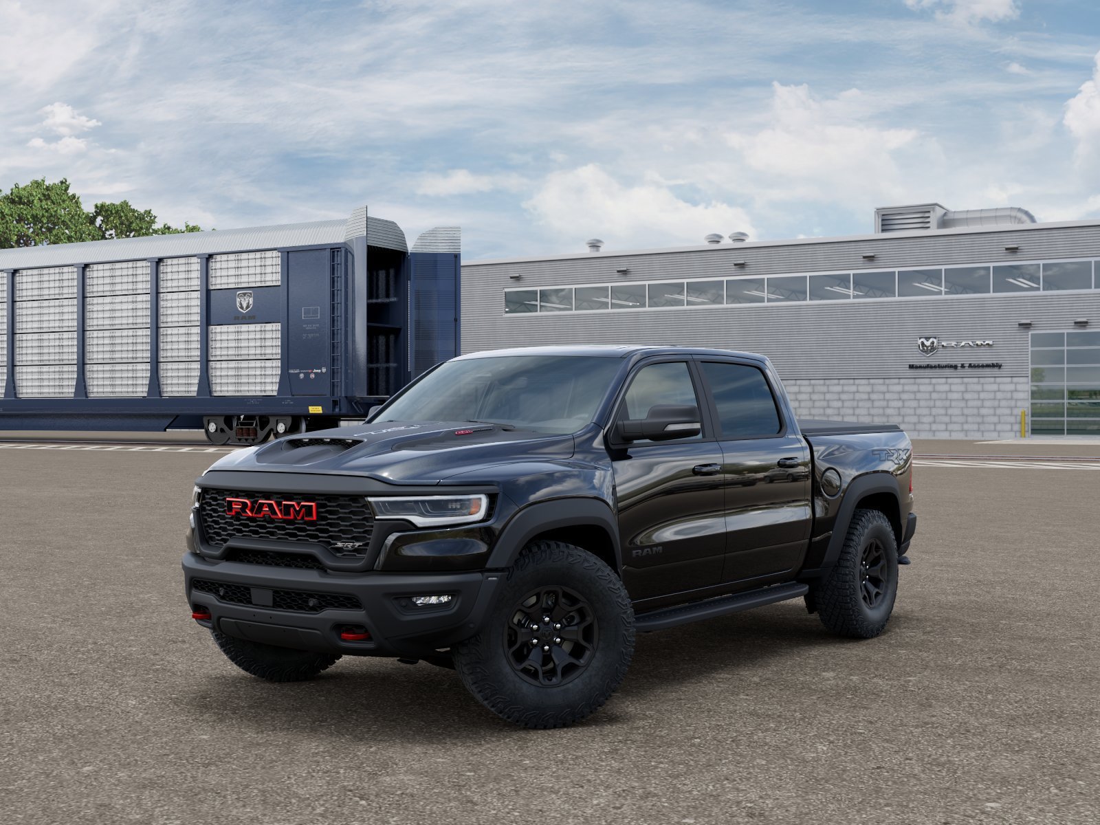 New 2027 Diamond Black Crystal Pearl-Coat Paint RAM TRX SRT image 1