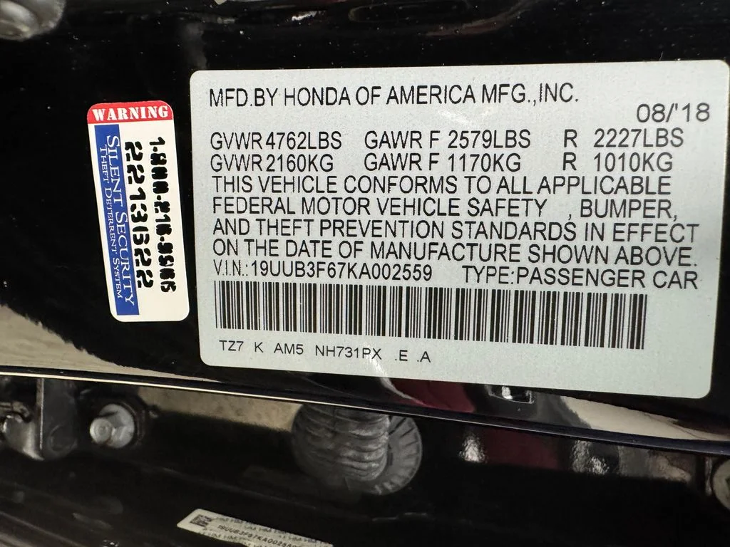 Certified Used 2019 Black Acura 3.5L Technology Pkg w/A-Spec Pkg image 33