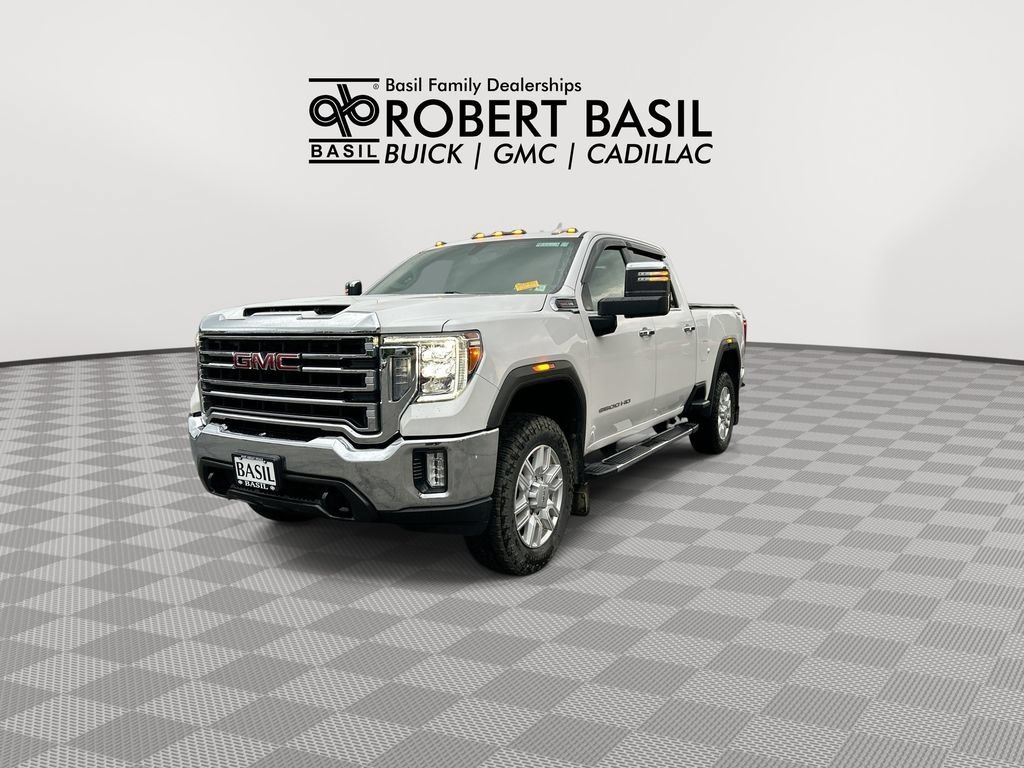 Used 2023 White Frost Tricoat GMC SLT image 4
