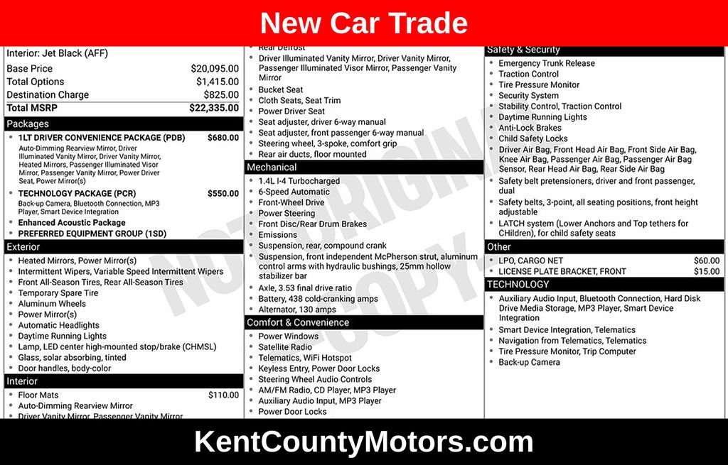 2015 Chevrolet Cruze 1LT