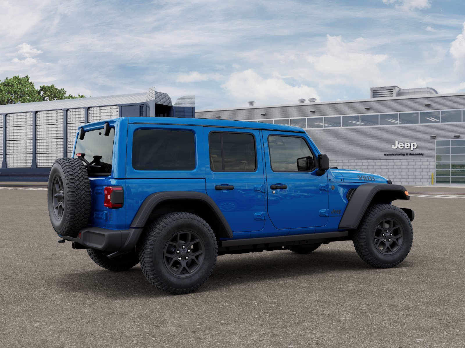 New 2027 Hydro Blue Pearl-Coat Paint Jeep Willys image 2