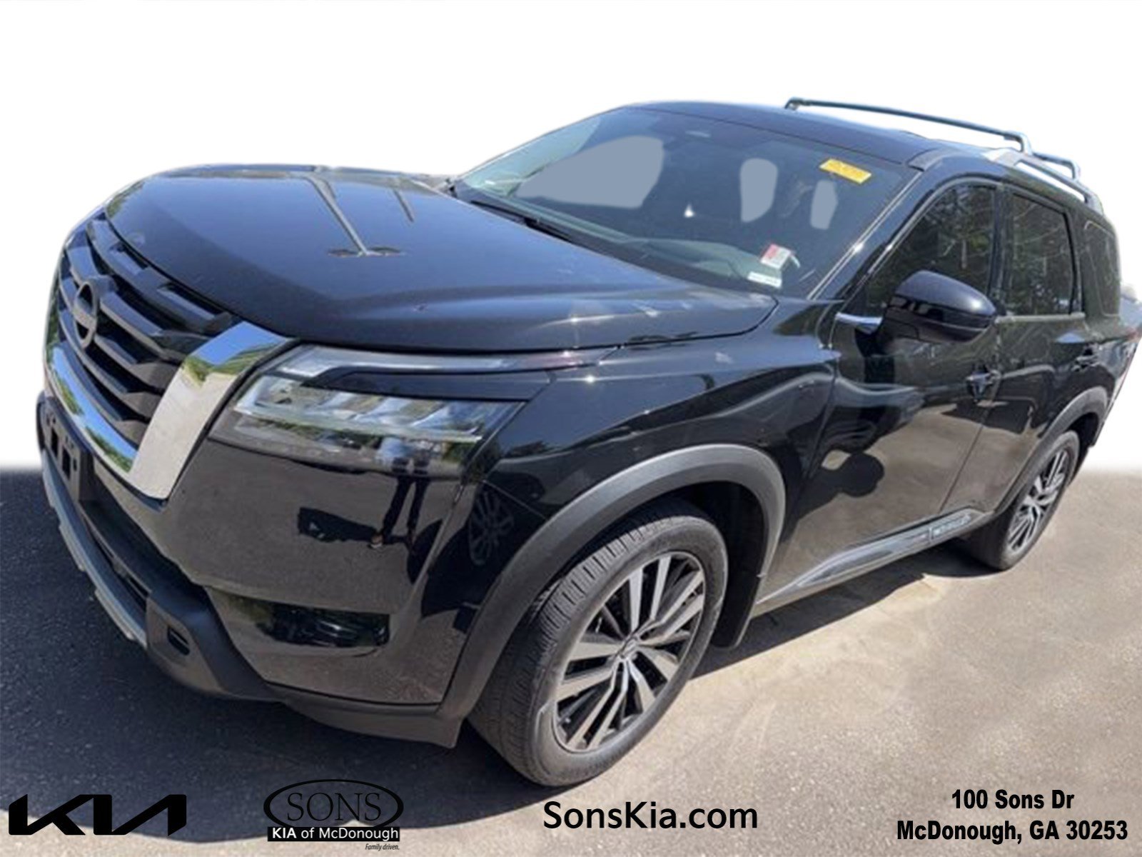 Used 2023 Super Black Nissan Platinum image 1