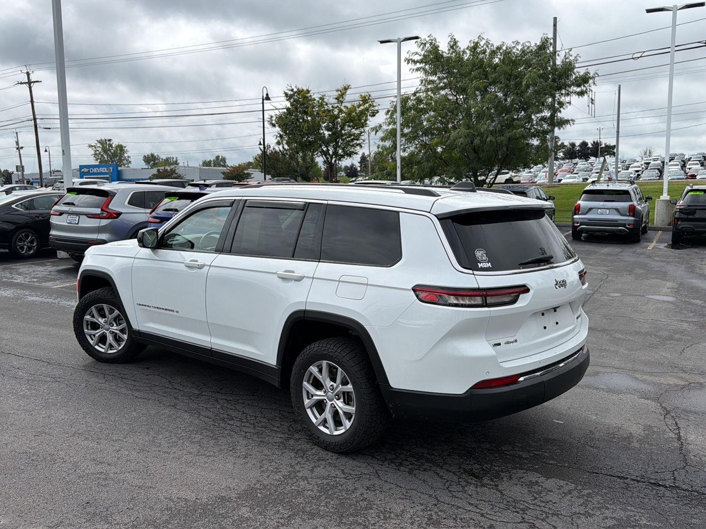 Used 2021 Bright White Clearcoat Jeep Limited image 5